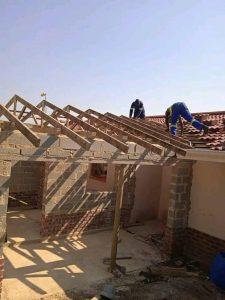 Roofing extended by Indlu Yegagu Iyanetha Cooperation building construction Durban