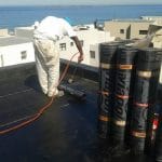 Torch-on roof waterproofing