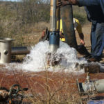 Borehole machinery struck water for Topline Boreholes in Gauteng and Western Cape