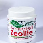 Tub of activated zeolite sold by Agua e Vida in Groenkloof Pretoria