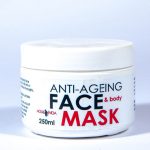 Tub of anti-aging face mask sold by Agua e Vida in Groenkloof Pretoria