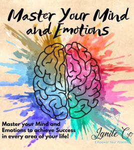 The brain in rainbow colours to advertise mind mastery course from IgniteCo